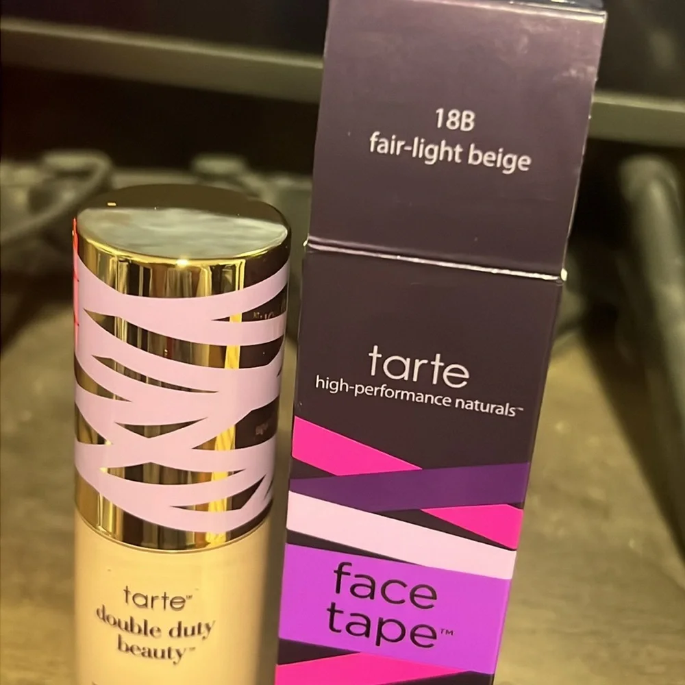 💕🌙Tarte Fair Light Beige Double Duty Foundation